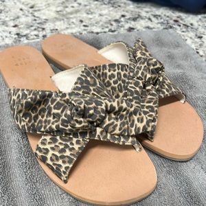 A new day leopard print slides